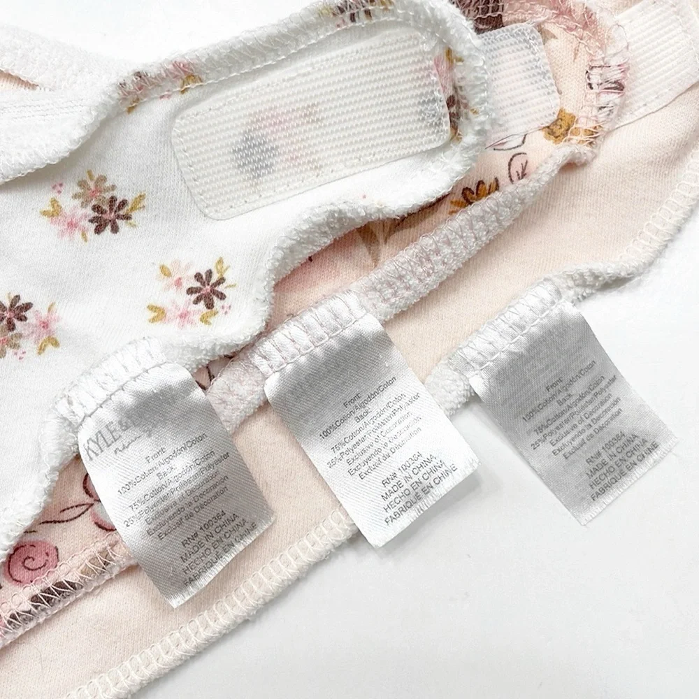 Kyle & Deena baby girl bandana bibs
